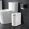 thumbnail image 1 of Cubo de basura ELPHECO para baño, 9 litros, con tapa y sensor impermeable, color negro, 1 of 7