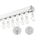 thumbnail image 1 of VEVOR Ceiling Curtain Track Set 8.9 FT/2.7 Meter Room Divider with Hooks White, 1 of 9