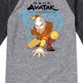 thumbnail image 3 of Avatar - The Last Airbender - Aang Swirl - Youth Raglan Graphic T-Shirt, 3 of 5