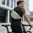thumbnail image 6 of Fanny Pack for Men & Women, Fashion Waterproof Waist Packs with Adjustable Belt, Casual Bag Bum Bags for Travel Sports Running, 6 of 6