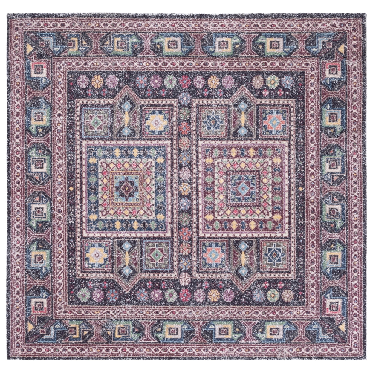 SAFAVIEH Classic Vintage Brooklyn Medallion Area Rug, Rust/Green, 8' x 10'