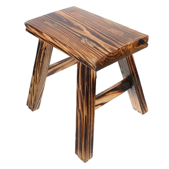 WHAMVOX Wood Stool for Home Use Crafted from Solid Wood Multi Color Compact Lightweight and 12.5 x 12.5 x 15 inches