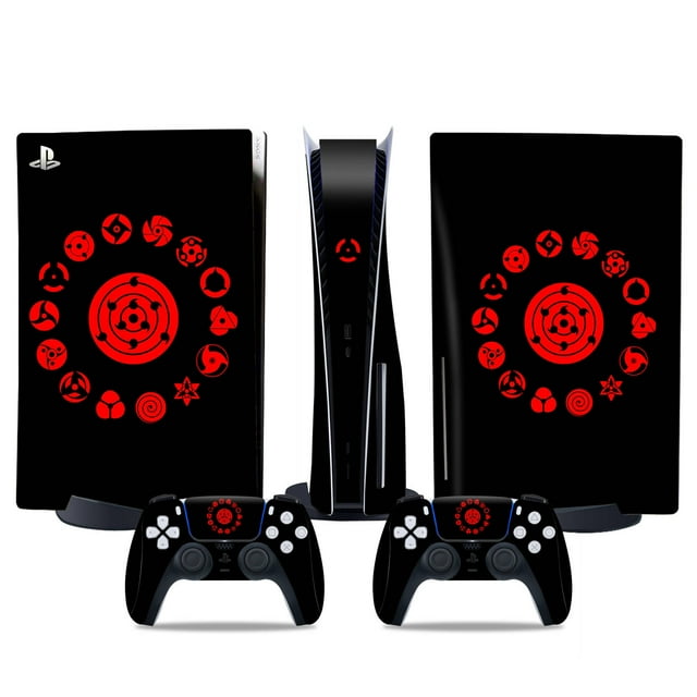 Autocollant version Lecteur Optique PS5, Peau PS5 cool, Poignée de Manette, pour console PS5 et Manette, NARUTO