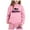 Pink, variant on Hienoo Toddler Girls Outfits Florida Printed Long Sleeve Hoodie and Sweatpants Sweatsuit