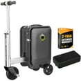 thumbnail image 2 of Airwheel SE3S Smart Rideable Suitcase Electric Luggage Scooter For Travel (Black) Bundle with Airwheel Battery Power Bank 73.26Wh for SE3S/SE3T/ SE3 MINI T + 2 Year Protection, 2 of 11