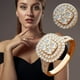 thumbnail image 4 of Anillos para mujer, regalos para mujer, joyería de diamantes de moda para damas, anillo de joyería para damas, 4 of 5