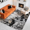 thumbnail image 1 of Alfombra Cryptolite Abstract Lavable 160 x 200 cm, color negro, 1 of 7