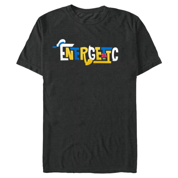 Disney Mickey and Friends Donald Duck Energetic - Short Sleeve Blended T-Shirt for Adults - Customized-Dark Heather