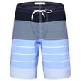 thumbnail image 6 of Yaoyar Men's Striped Pocket Shorts Contrast Design Side Pockets Drawstring Waist Loose Fit Summer Walk Shorts, 6 of 6