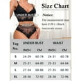 thumbnail image 6 of Ausing Sexy Lingerie for Women Lace Bra and Panty Set 2 Piece Mesh High Waist Babydoll Outfits Breathable Push Up Underwire Bra Underwear White S, 6 of 6