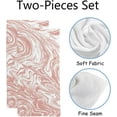 thumbnail image 2 of Coolnut Fingertip Hand Towels, Set of 2 Pcs Pink Pastel Marble Texture Absorbent Face Bath Towels for Bathroom Kitchen, 30"x15", 2 of 6