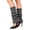 Dark Gray, variant on Womens 80s Long Boot Socks Y2k Ribbed Knit Leg Warmers Slouchy Socks Soft Stretchy Winter Calf Socks for Dance Yoga Party Halloween Clothes Free Size