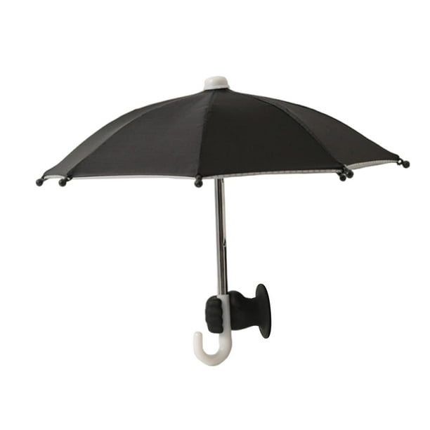 para teléfono, visera solar, soporte con ventosa portátil para exteriores, cubierta de sombra para fotografía, camping, smartphone, bicicleta negro