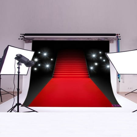 Image of 7x5ft Red Carpet Photography Background Photography Backdrop Studio Prop