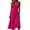 Hot Pink, variant on YuXingFu Cotton Dresses for Women Plus Size Maxi V-Neck Plus Size Womens Dress Sleeveless Flowy Long Casual Summer Purple S