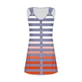 thumbnail image 5 of Women's Mini Dresses Under $10 Spring And Summer Vacation Button V-neck Strap Dress, 5 of 5