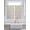 Off-White, variant on Watercolor Floral Bathroom Window Curtain, Spring Flower Leaves Botanical Blue Light Filtering Coffee Kitchen Curtains, Bedroom Living Room Curtains 2 Panel 84"x63"