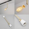 thumbnail image 4 of FSLiving H-Type Track Pendant Light 180 Degree Adjustable White Ceramic E26 Base Simple Modern Design for Kitchen Sink Counter Home Decor, Customizable (No Bulb, No Ceiling Track) - 1 Light, 4 of 8