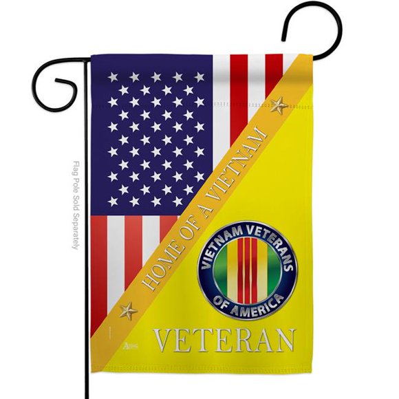 Americana Home & Garden G142612-BO 13 x 18.5 in. Home of Vietnam Garden Flag with Armed Forces Service Double-Sided Decorative Vertical Flags House Decoration Banner Yard Gift