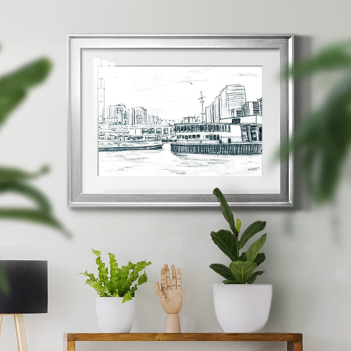Ferryboats III Premium Framed Print - Ready to Hang
