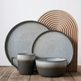 thumbnail image 6 of Stone Lain Vince Rustic Stoneware Dinnerware Set, Service for 4, Grey, 6 of 6