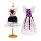 thumbnail image 2 of Kit de para niñas de ropa de muñeca con ropa de maniquí de Diseñador de moda para niños para Regalos , Negro Púrpura Baoblaze niños cosiendo, 2 of 8