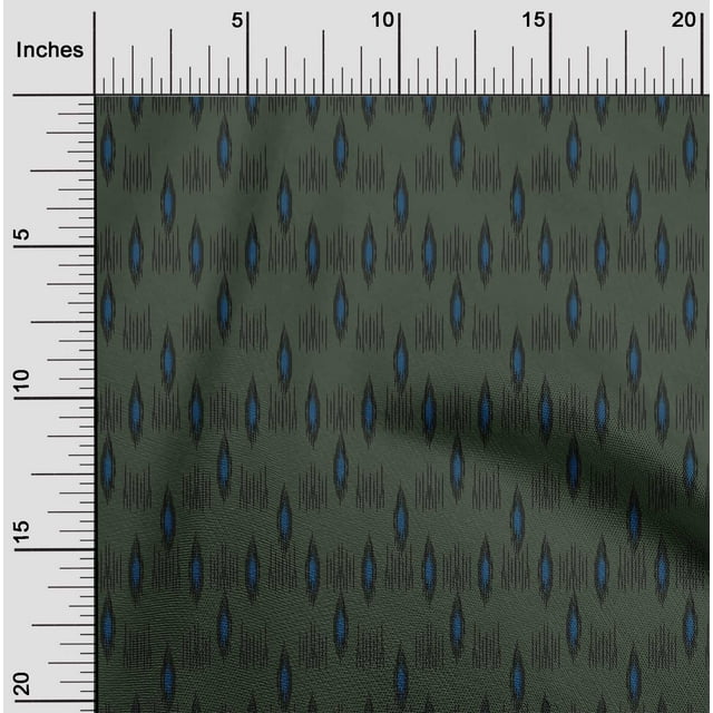oneOone Coton Tissu Cambier Abstrait Tissu Imprimé Ikat 1 Yard 56 Inch Wide