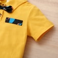 thumbnail image 6 of 18 Months Baby Boy Clothes 24 Months Toddler Boys Summer 2PCS Outfits Short Sleeve Polo Shirt Top Dinosaur Print Shorts Set Yellow, 6 of 7