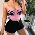 thumbnail image 6 of TIERPOP Women Spaghetti Strap Crop Top Gothic Skeleton Hand Print Sleeveless Camisole, 6 of 16