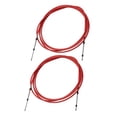 thumbnail image 1 of Unique Bargains 2pcs 19ft 5.8 Meter 228inch Marine Throttle Shift Remote Control Box Cable for Outboard Engine Boat Red, 1 of 8