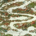 thumbnail image 1 of Ahgly Company Indoor Square Abstract Green Abstract Area Rugs, 8' Square, 1 of 6