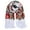 White, variant on Russian Babushka Women's Scarf Shawl Wrap Traditional Retro Ukraine Style Printed Tassels Long Scarfs White