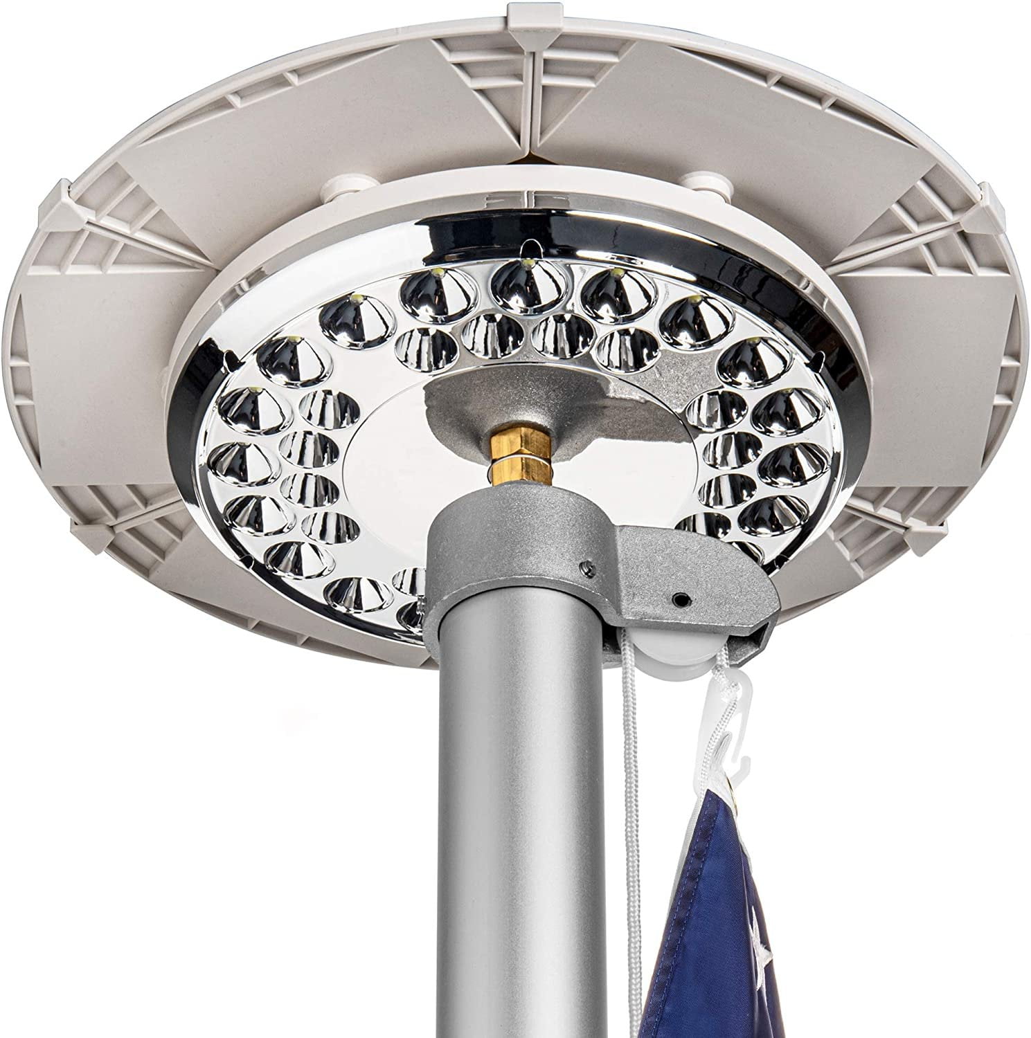 Widebody Flag Pole Flagpole Light Solar Daisy LED Downlight for Most InGround Flag Poles