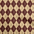 thumbnail image 1 of oneOone Rayon Brown Fabric Check Argyle Sewing Material Print Fabric By The Yard 56 Inch Wide, 1 of 4