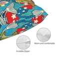 thumbnail image 3 of Fotbe Japanese Koi Funda de Almohada Decorativa Estilo Occidental, Lujo en Algodón, Fundas para Almohadas King, Cojín Estampado para Decoración del Hogar-20"x30", 3 of 6