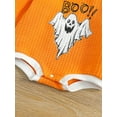 thumbnail image 6 of Baby Boys Girls Halloween Outfit Ghost Print Crewneck Sweatshirts Romper Pullover Top Fall Winter Clothes, 6 of 7