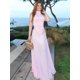 thumbnail image 4 of Vestido de noche de fiesta de cumpleaños para mujer, ropa juvenil, Sexy, sin mangas, rosa, largo, celebridad, verano, 2024, 4 of 5