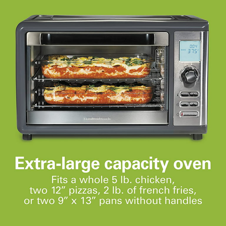 Hamilton Beach Sure-Crisp XL 1.12 Cu. Ft. Air Fryer Digital Toaster Oven  GREY 31390 - Best Buy
