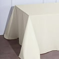 thumbnail image 4 of BalsaCircle 10 Pieces 90" x 156" Ivory Rectangle Polyester Tablecloths Table Cover Linens, 4 of 8