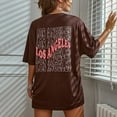 thumbnail image 3 of TINZ T-Shirts d'Été pour Femmes à Manches Longues, Tee-Shirt Graphique à Lettres pour Femmes, Hauts à Manches Longues pour Femmes, Hauts d'Été Amples pour Femmes, 3 of 7