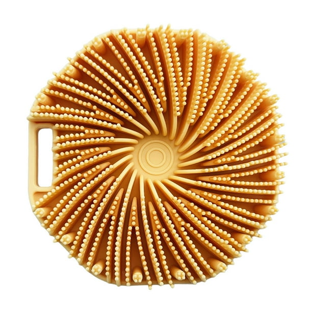 Silicone Shower SproBber Body Cepillo para Exfoliación Y Masaje Suave () Naranja