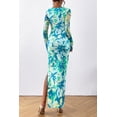 thumbnail image 2 of Vestido PRETTYGARDEN Bodycon Maxi con Estampado Floral y Mangas Largas Talla S, 2 of 8
