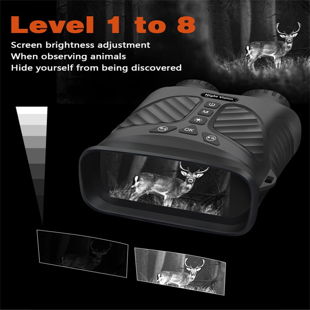 2.5K Night Vision Goggles, Night Vision Binoculars with 3'' HD Screen, 8X Digital Zoom, 32GB Card, Binoculars Night Vision That Can Take Photos and Videos for Camping Farm & Security