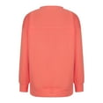 thumbnail image 7 of Diufon Womens Casual Sweatshirts Solid Color Blouses Round Neck Long Sleeve Pullover Tops, 7 of 7