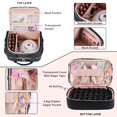 thumbnail image 4 of Funda organizadora de esmaltes de uñas VofiPremiam con capacidad para 1 lámpara de uñas y 50 botellas, 4 of 6