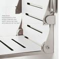 thumbnail image 4 of seachrome silhouette comfort folding shower bench seat with arms, grey seat with silver frame (shafar-185155-pgs-s-sl-sl), 4 of 7