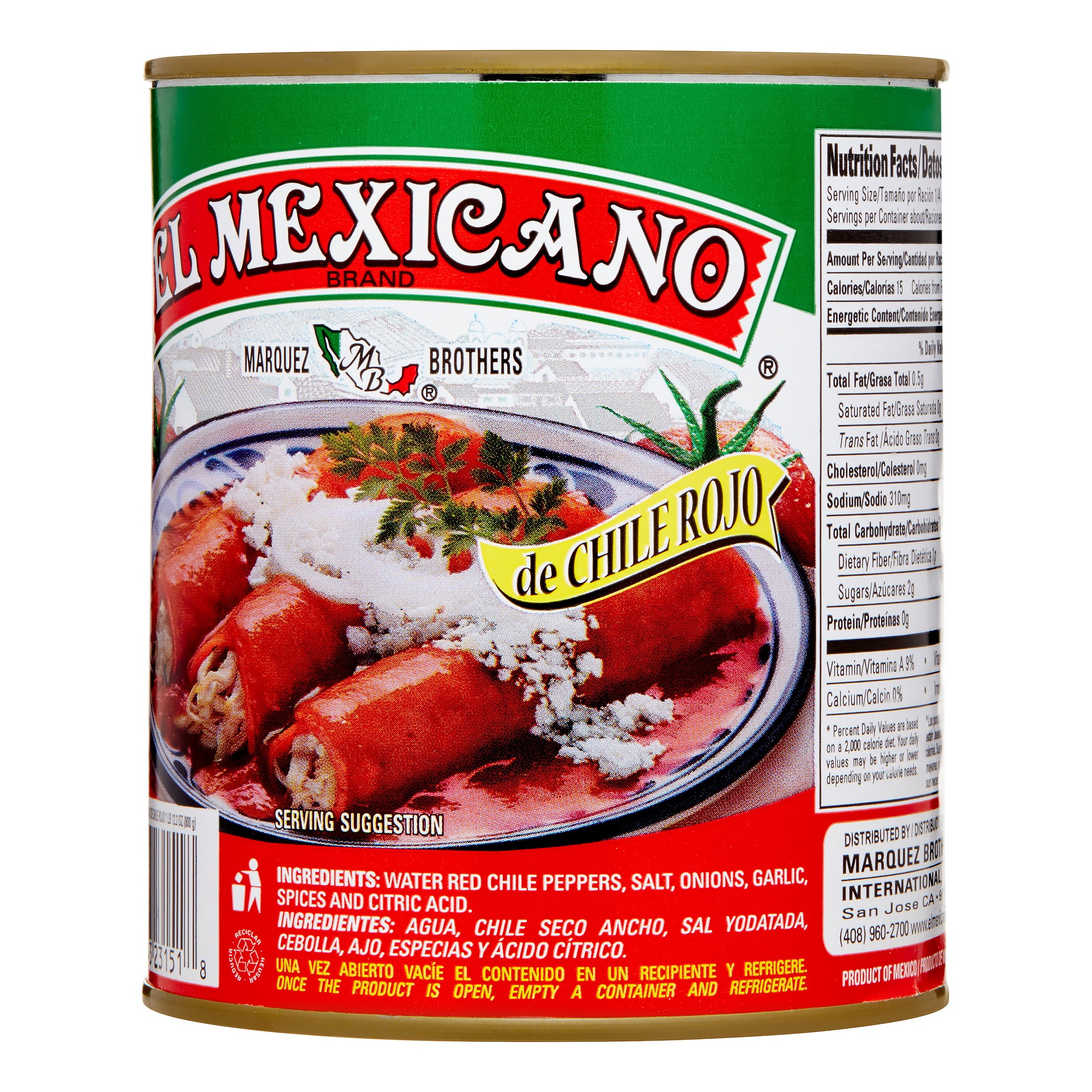 El Mexicano Red Chile Enchilada Sauce, 12.2 oz