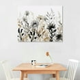 thumbnail image 2 of JRXY  Abstract Floral Canvas Wall Art Grey Cream White Grass Flowers Canvas Pictures Modern Landscape Painting Botanic Artwork for Living Room Bedroom Kitchen Office Wall Decor picture1, 2 of 4