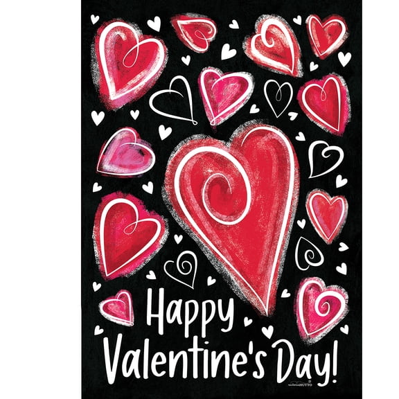 Briarwood Lane Valentine's Garden Flag 12x18 For Outdoor Valentine Heart Dance For Valentine's Garden Flag Flags For Outside