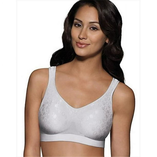 Bali Comfort Revolution 3488 Smart Sizes Shaping Wirefree Bra Size Extra  Large, Crystal Grey Dot 